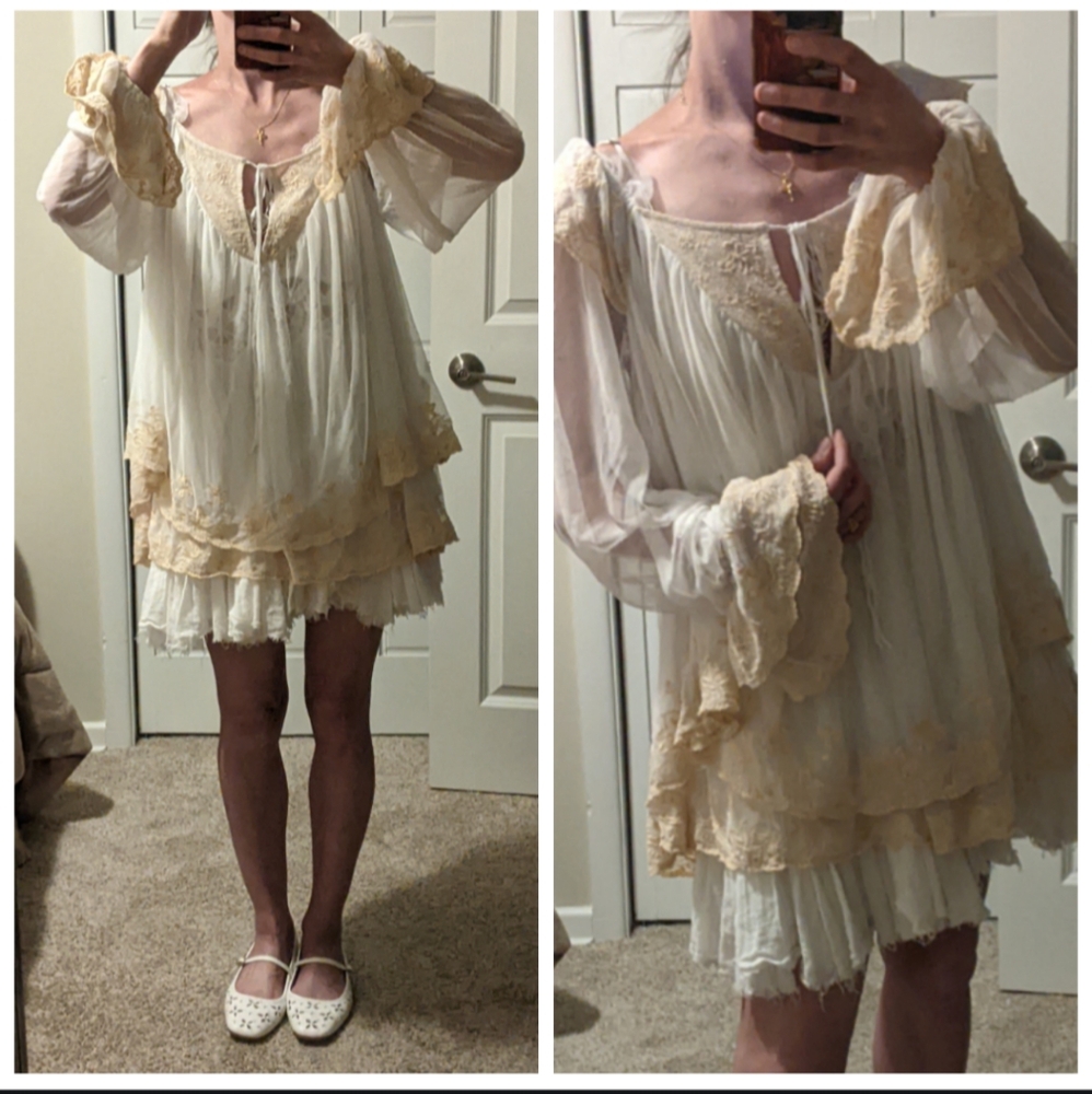 Free People Butterfly Fields Embroidered Tunic Dress - Picture 6 of 10